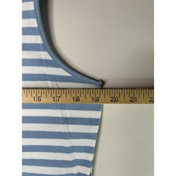 First Issue Liz Claiborne Blue White Striped Cherry Tank y2K Size Medium… - Picture 8 of 11